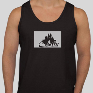 Castle Men Black Tank Top/Silver Logo – castlethecollection