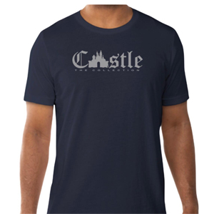 Castle Navy Blue T-Shirt/Gray Logo