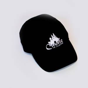 Castle Baseball Hat Black / White Logo