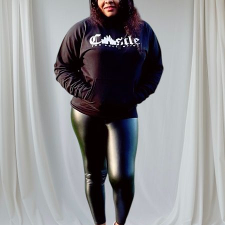 Castle Black Hoodie / White Print