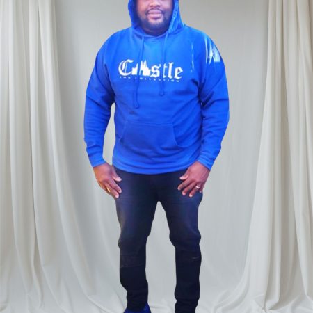 Castle Royal Blue Hoodie / White Print