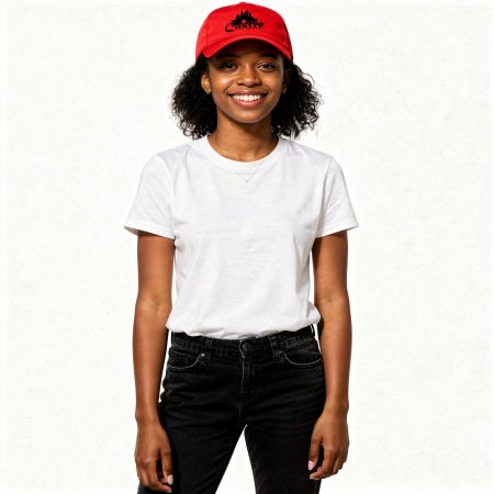 Castle Baseball Red Hat /Black Logo