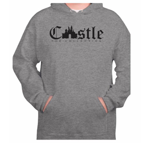 Castle Gray Hoodie / Black Print