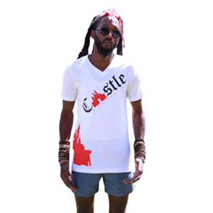 King Of  The Castle Red T-Shirt/White Print