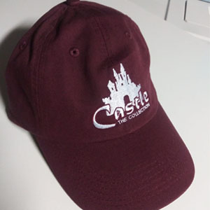 Castle Baseball Hat Burgundy/White Logo