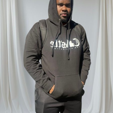 Castle Gray Hoodie / Black Print