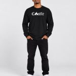 Castle Black Long Sleeve /White Print