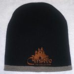 Castle Black & Brown Beanie/Brown Logo